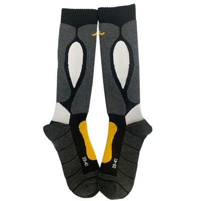 Performance de detecção de agulhas para adultos Logotipo personalizado térmico de inverno Merino meias de esqui de lã