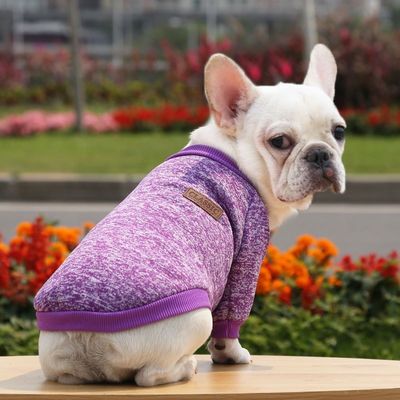 Poliéster Roupas para cães de outono e inverno para animais de estimação Roupas quentes grossas para cães pequenos XS-XXL