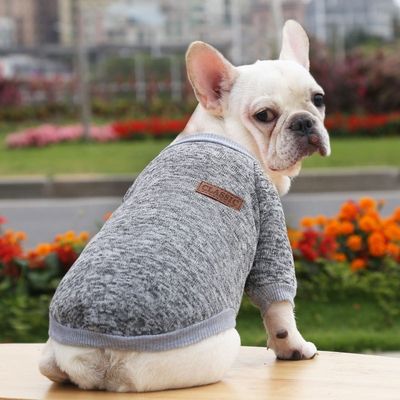 Poliéster Roupas para cães de outono e inverno para animais de estimação Roupas quentes grossas para cães pequenos XS-XXL