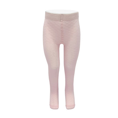 Cor sólida de tricô rosa bebê meninas calças calças de salão estilo bonito crianças compridas apertado