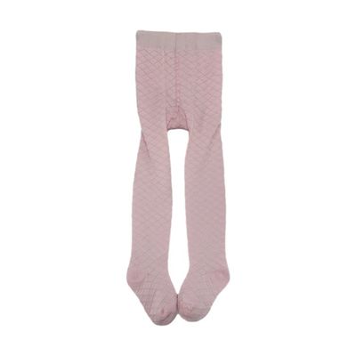Cor sólida de tricô rosa bebê meninas calças calças de salão estilo bonito crianças compridas apertado