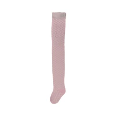 Cor sólida de tricô rosa bebê meninas calças calças de salão estilo bonito crianças compridas apertado
