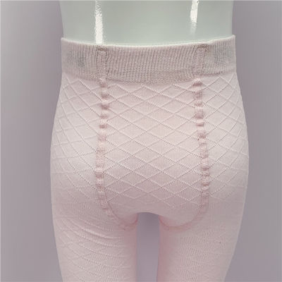 Cor sólida de tricô rosa bebê meninas calças calças de salão estilo bonito crianças compridas apertado