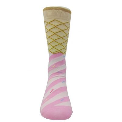 Mulheres customizadas Sapatilhas de tricô Jacquard tornozelo de algodão Sapatilhas quentes suaves e confortáveis