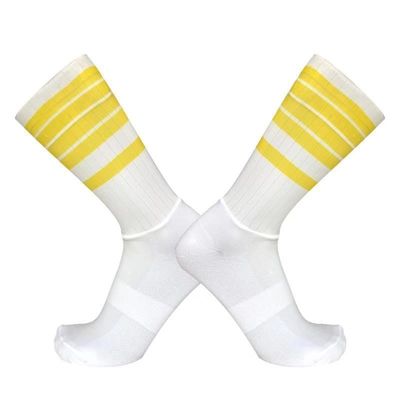 Calças de compressão para ciclismo aerodinâmico de poliamida e spandex antiderrapante
