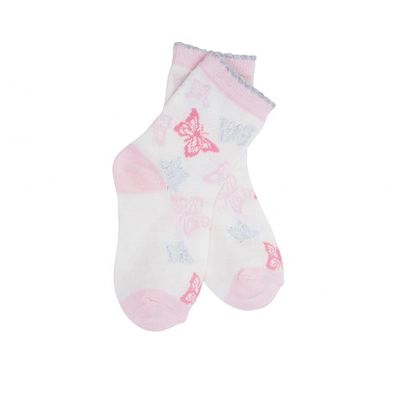 Calcetinas Floral Anti-Slip Meninas Calcetinas de algodão de malha para escolas e uso diário