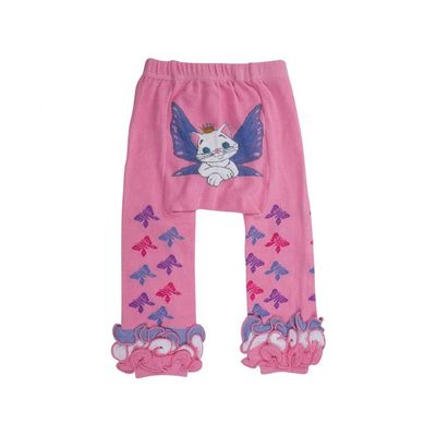 Cartoon Calças Quentes de Bebê Animais Vermelhos Padrão Calças de Algodão Menina Calças de Beleza Calças de Inverno