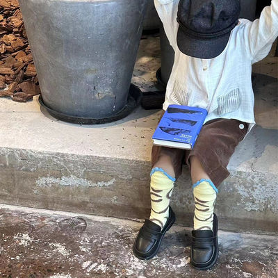 Calças de algodão de espessura padrão para meninos e meninas de 3-6 anos