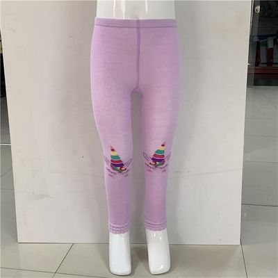 Calcinhas rosa de menina de algodão com decoração de jóias e método de tecelagem térmica