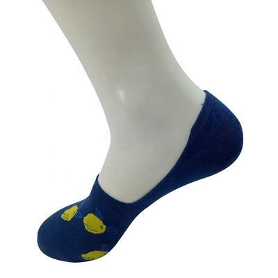 80% algodão penteado 17% poliamida 3% spandex meias invisíveis personalizadas para homens e mulheres