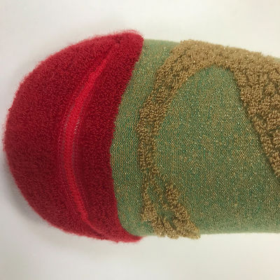Calcetinas de algodão customizadas Lurex prateadas aleatoriamente para meninos e meninas de 5-9 anos