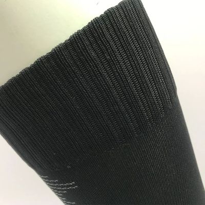 Temporada de Verão meias esportivas de compressão unisex preto 100% poliéster 15-20 Cm tubo longo