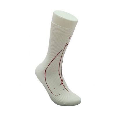 Top Grade Anti Slip Branco Criatividade Impressão Macio algodão Longa Custom Design meias Para Homens