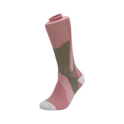 Rosa azul padrão de impressão antiderrapante meias desportivas LZ-20-SQ001-2