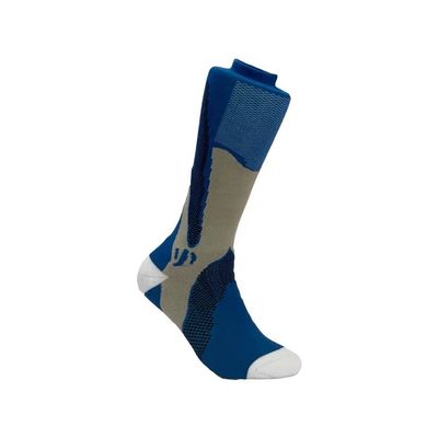 Rosa azul padrão de impressão antiderrapante meias desportivas LZ-20-SQ001-2