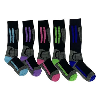 Calcetinas Unisex de tricô em estilo regular com embalagens personalizadas e cores diferentes
