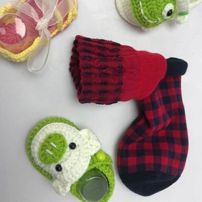 Calcetinas Slouch respiráveis para Mulheres de algodão vermelho e customizado Casual