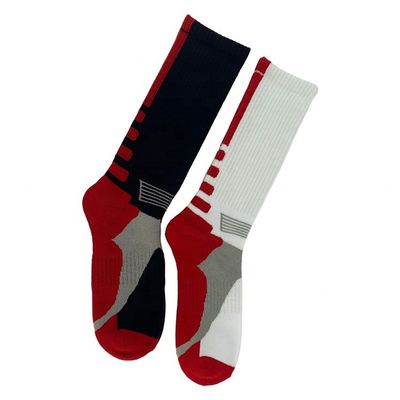Calcetins desportivos de algodão personalizáveis de joelho comprido para adultos e jovens