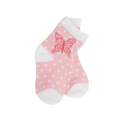 Calcetinas de bebê de riscas coloridas Tecido respirável 70%Cotão 28%Polyester 2%Spandex