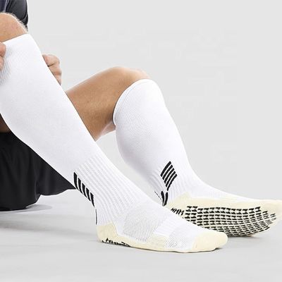 Calças de compressão de poliéster de estilo normal para homens para futebol longo