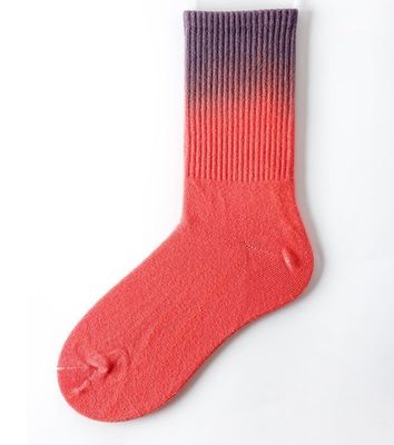75% de tecido de algodão Mediano Calf Crew Tie Dye meias para Unisex em 39-42 EU tamanho