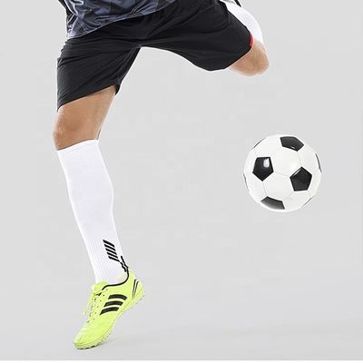 Polyamide Material Profissional Antiderrapante Respirável Joelho Alto Futebol Scrunch meias