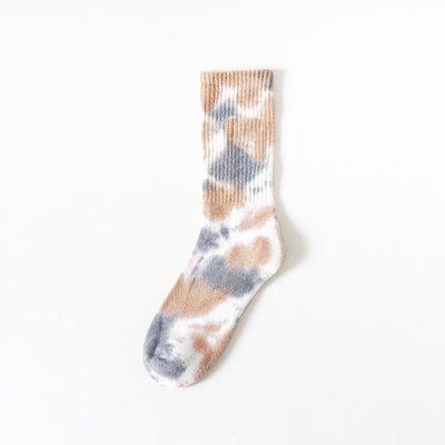 Tie Dye CREW meias desportivas algodão poliéster mistura de spandex para conforto e durabilidade