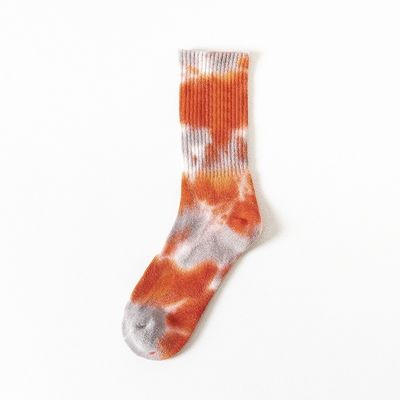Tie Dye CREW meias desportivas algodão poliéster mistura de spandex para conforto e durabilidade