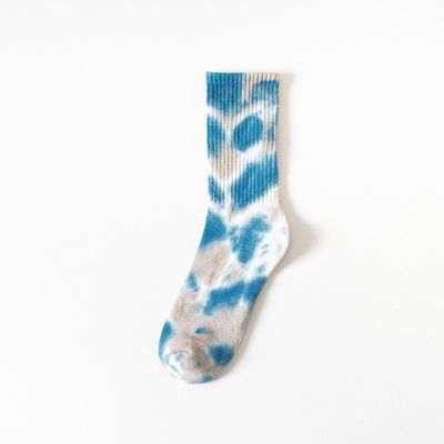 Tie Dye CREW meias desportivas algodão poliéster mistura de spandex para conforto e durabilidade