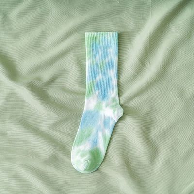 Calcetinas personalizadas de corante de gravata para esportes 39-42 tamanho UE UNISEX algodão poliéster spandex