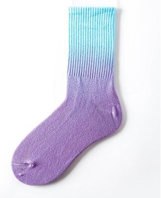 Calcetinas de amarras de verão para homens e mulheres Calcetinas de patins de algodão de cilindro único colorido