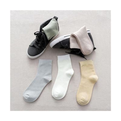 Estilo regular Calças de Inverno de algodão de padrão sólido para mulheres Material de bambu de tricô