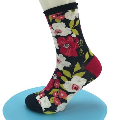 Calças de bambu de impressão floral 3D de estilo regular para o Natal personalizado e transpirabilidade