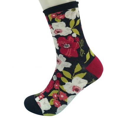 Calças de bambu de impressão floral 3D de estilo regular para o Natal personalizado e transpirabilidade