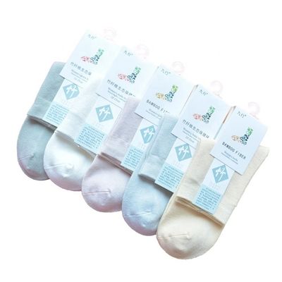 30% de fibra de bambu comprimento de tornozelo simples respirável confortável senhoras mulheres meias de bambu