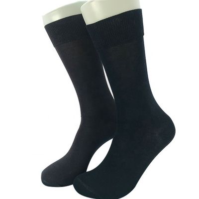 15% de poliamida padrão sólido meias de tripulação masculina para uso comercial e casual Design personalizado