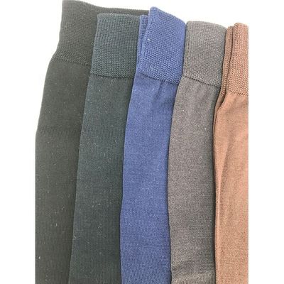 15% de poliamida padrão sólido meias de tripulação masculina para uso comercial e casual Design personalizado
