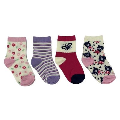BG113-117 Meias de beleza para bebés de algodão orgânico