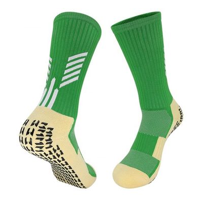 Calcetinas de futebol antiderrapante de tecido de poliamida para aderência de compressão personalizada