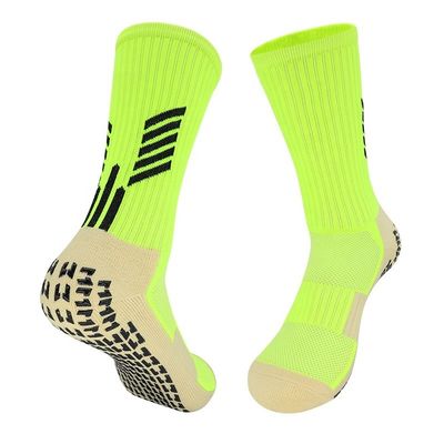 Calcetinas de futebol antiderrapante de tecido de poliamida para aderência de compressão personalizada