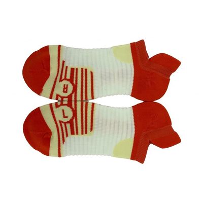 Polyamida Atlética Impressão Adultos Basquetebol Multicolor Calcetinas Desportivas de Corte Baixa com Tecido