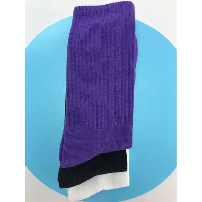 Calcetinas esportivas de desempenho espesso com logotipo personalizado tricô de tecido de algodão 70% penteado