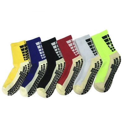Desporto Colorido Antiderrapante Futebol Atlético Homens Logotipo Personalizado Juventude Futebol Grip meias