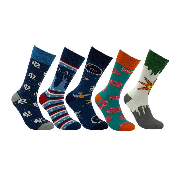 Impressão de padrão Tipo Calcetinas Casual Homens Não deslizante Futebol Grip para conforto Inverno