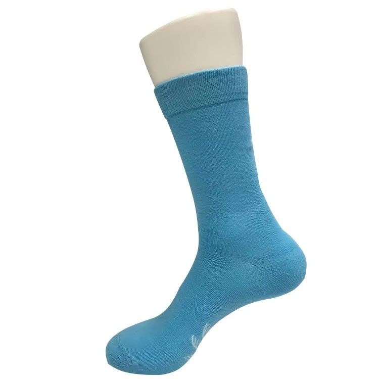 75% de algodão penteado meias esportivas masculinas com logotipo personalizado sustentável e respirável