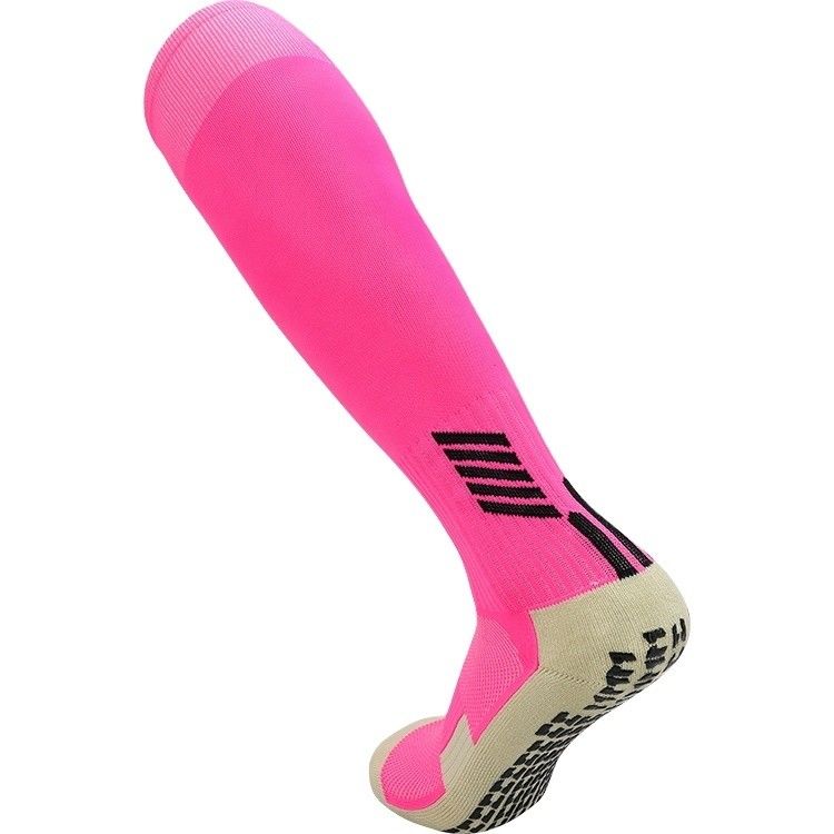 Tecido de poliamida elástica sólida Antiderrapante Suave Futebol Esporte Futebol Grip meias longas