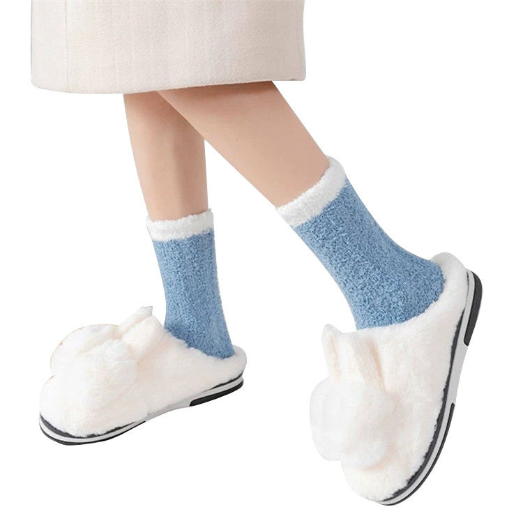 Calças Diárias Respiráveis Antiderrapante Coral Floor Cozy Calças com detecção de agulhas NO