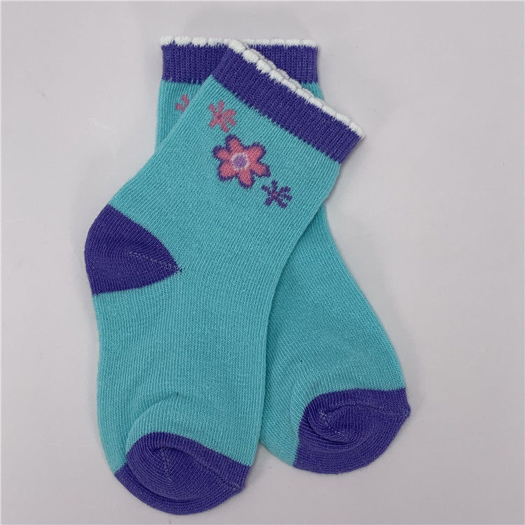 70% algodão 28% poliéster 2% spandex meias altas para crianças meninas métodos de impressão outros