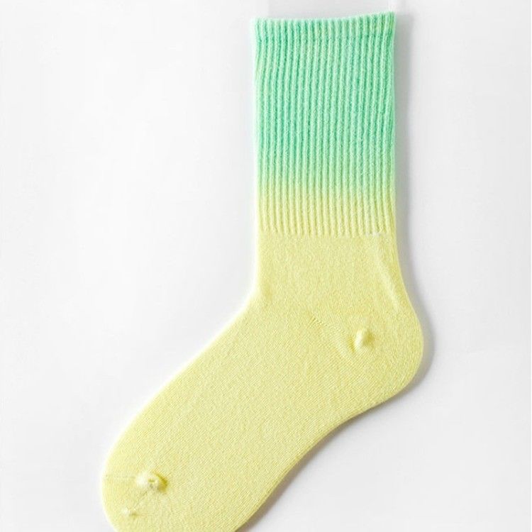 Calcetinas de amarras de verão para homens e mulheres Calcetinas de patins de algodão de cilindro único colorido