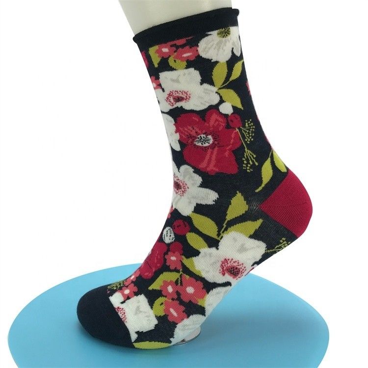 Calças de bambu de impressão floral 3D de estilo regular para o Natal personalizado e transpirabilidade